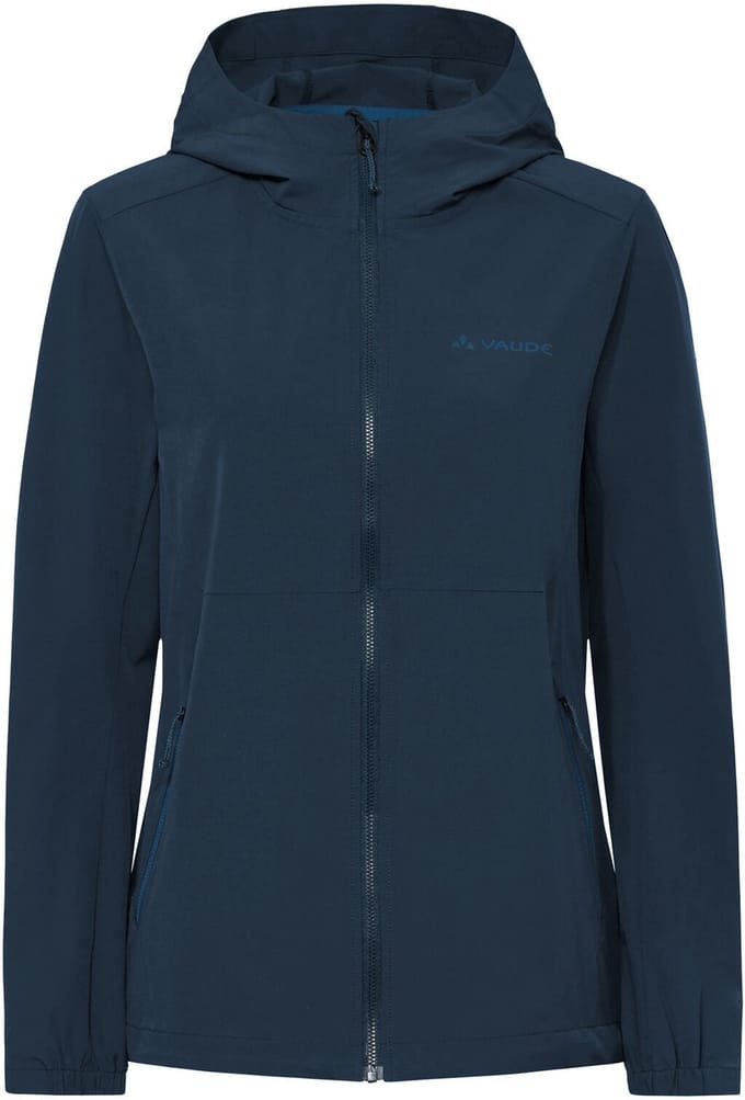 VAUDE Elope Windjack, softshell jas, dames outdoor sportjassen, niet-waterdicht, winddicht, softshell, capuchon, regular pasvorm