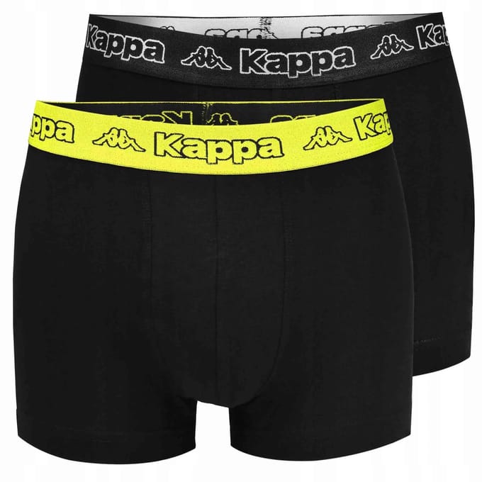 Boxershort Kappa Boxershort 2-pack Zwart/limeade Zwart - M