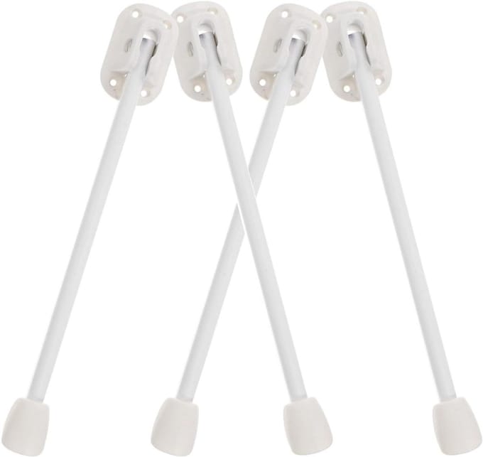 Inklapbare Tafelpoten - Meubelpoten Set - Tafel Ondersteuning - Stevig En Duurzaam - 33 cm Lengte - Wit