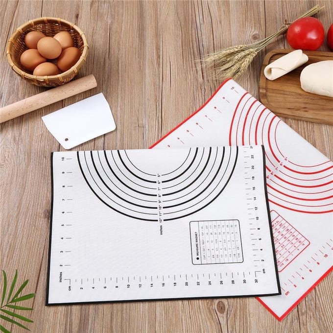 Antislip siliconen gebakmat bakmat tegenmat deegrolmat 30cm*40cm rood