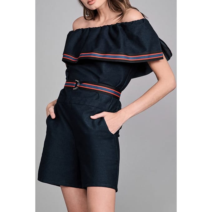 Anne Fontaine Virgie-p20 Dark Blue Größe: 38 | Playsuits Outlet | Damen | Blau