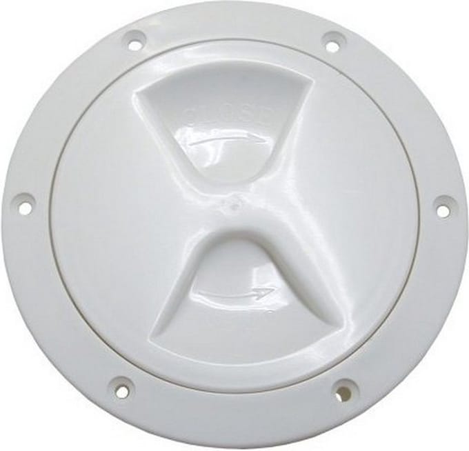 Ronde inspectiedeksels boot - 165mm - Wit
