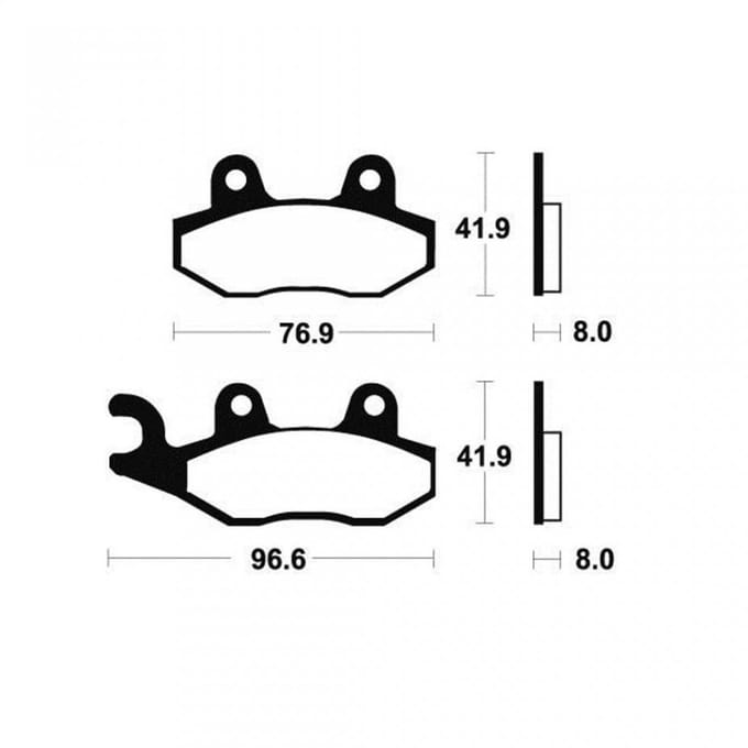 Plaquette de frein Tecnium pour Moto Chinois 125 motocycle Neuf