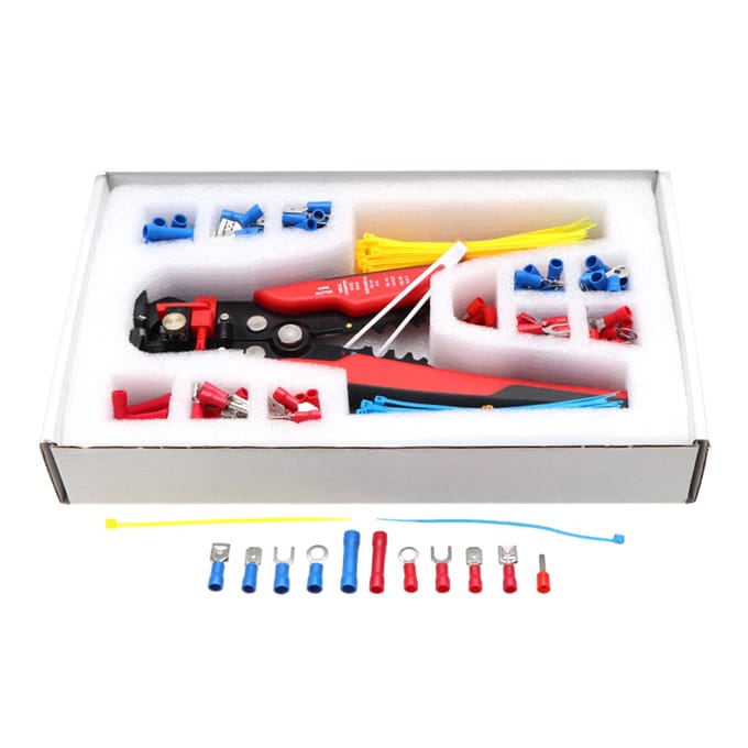 260PCS Crimp Cable Terminals Set Kit Heat Shrink Geïsoleerde Draad Elektrische Connector Diverse Doos veelkleurig