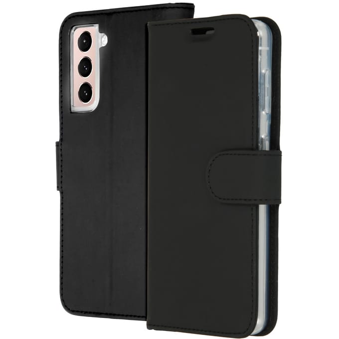 Accezz Hoesje - Geschikt voor Samsung Galaxy S21 Plus - Wallet Softcase Bookcase - Zwart