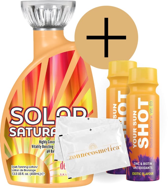 Devoted Creations - Solar Saturation + 2 Your Sun Shots + 2 Verfrissingsdoekjes