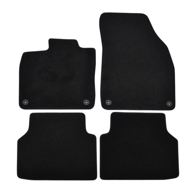 Tapis de sol - Skoda - Enyaq - Noir - 4 pièces - Renforcé sous les pédales
