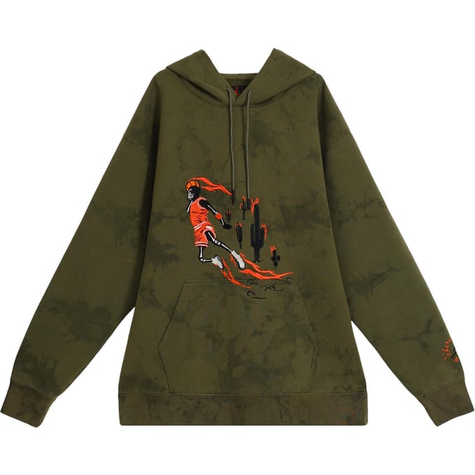 Sweat à capuche Cactus Jack par Travis Scott x Air Jordan en suède lavé S black