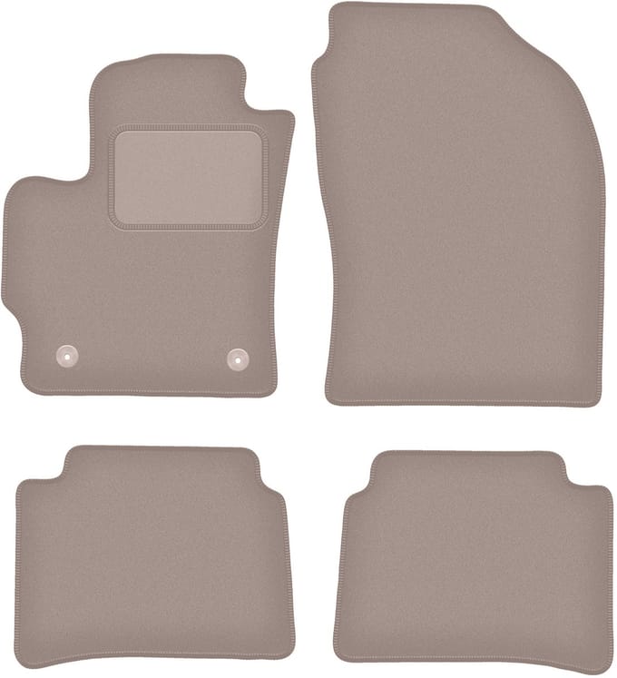 Beige veloursmatten voor: Suzuki Swace stationwagen (2020-)