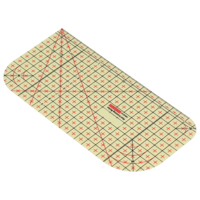 Stoffen Quiltliniaal Plastic Hittebestendig Hete Strijken Meetliniaal voor Strijkijzer Thuis beige