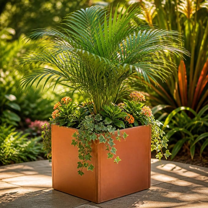 Plantenbak Cortenstaal 50x50x50 cm