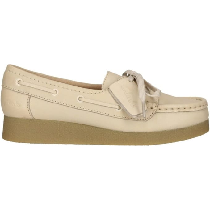 Clarks Wallabee EVO Sea - dames veterschoen - Beige - maat 38 (EU) 5 (UK)