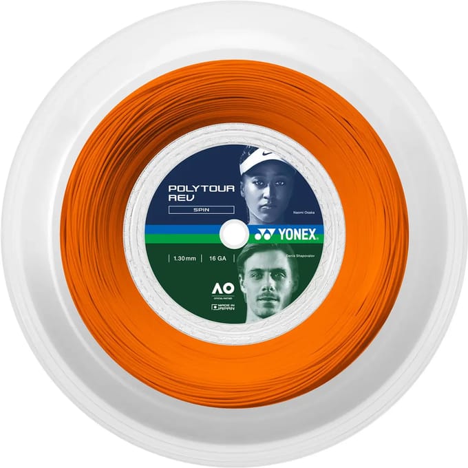 Yonex Polytour Rev 200 M Tennisracketsnaar Oranje 1.30 mm