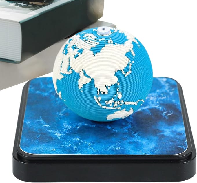 Bureau Kalender - Papier Sculptuur - Dagelijkse Planning - 3D Aarde Model - 8.7x8.7x6 cm - Aarde Thema