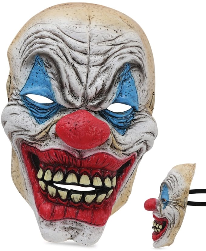 Latex masker horror clown - halloween