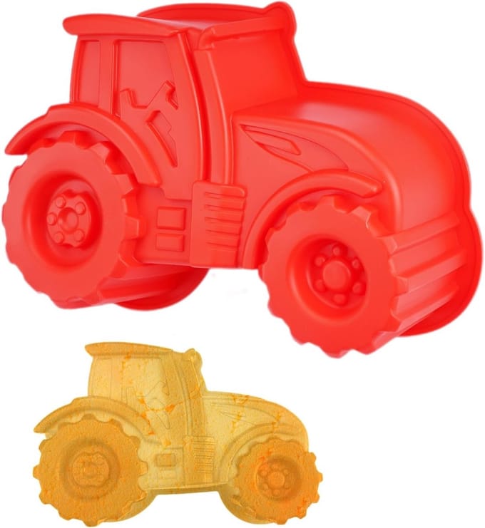 3D Tractor Bakvorm van Silicoon, 25.5x16.5cm - Ideaal voor Taarten, Chocolade en Brood voor Feestjes