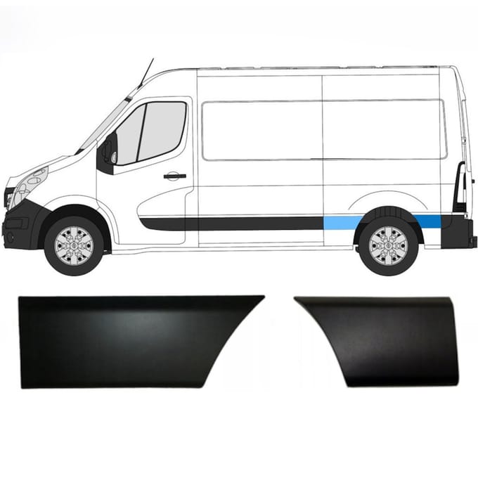 Sierlijsten set voor Renault Master 2010- / Links
