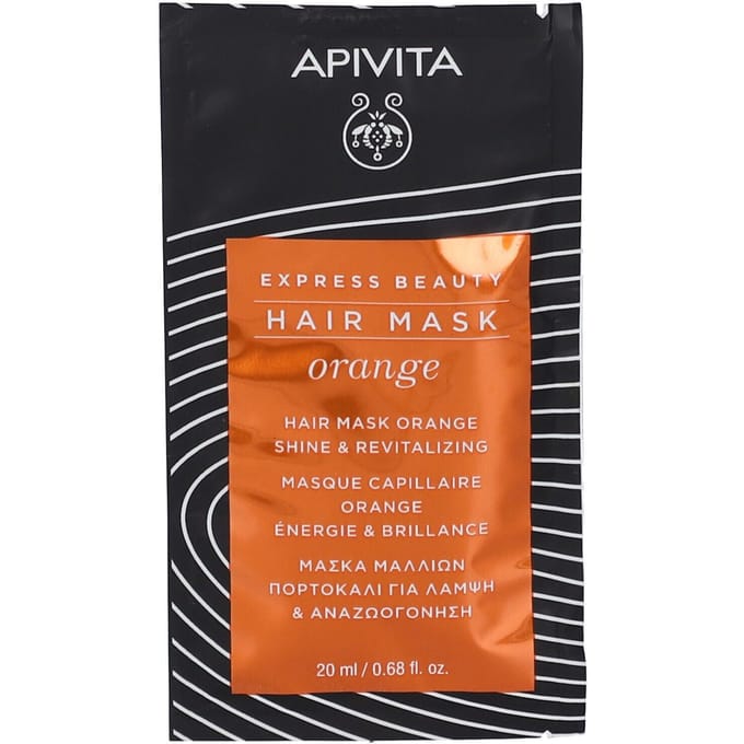 Express Beauty Haarmasker Glans En Vitaliteit Met Sinaasappel 20 ml