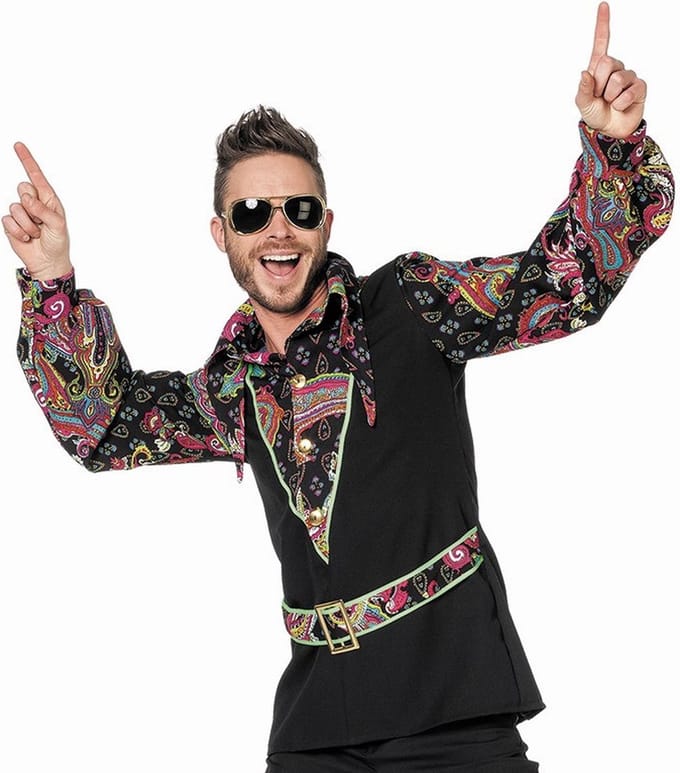 Hippie shirt man - Maat 52
