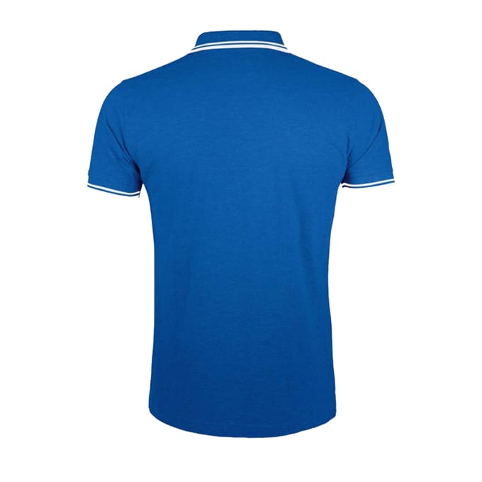 SOLS Heren Pasadena Poloshirt (Koningsblauw/Wit)