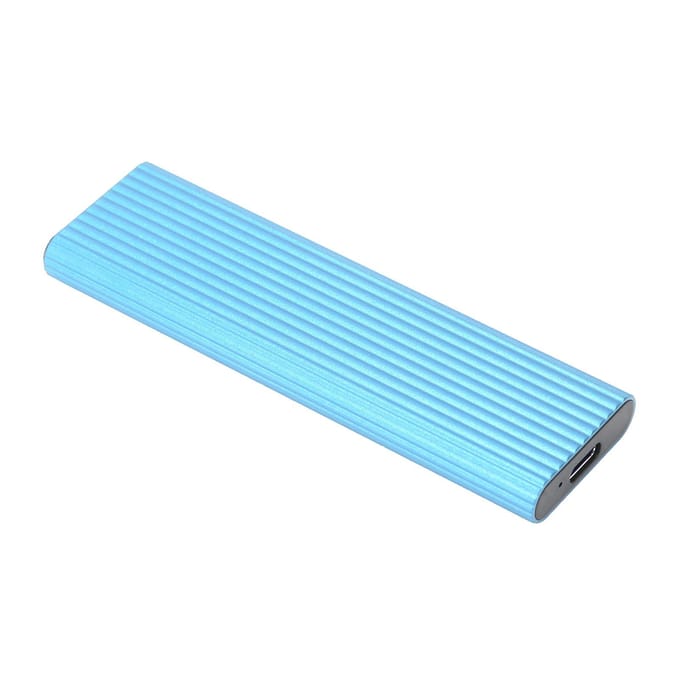 Boîtier SSD M.2 NGFF SATA Adaptateur Clé B Clé B + M Boîtier de disque dur externe pour Win Xp78(Bleu bleu