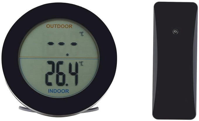 Draadloos Weerstation met Binnen- en Buitenthermometer en LCD Scherm