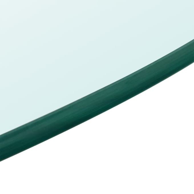 vidaXL - Tafelblad - van - gehard - glas - 900 - mm - rond