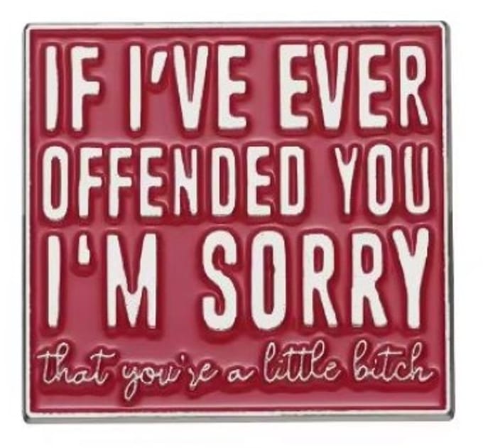 Pin Broche - enamel pin - kledingspeld - Sorry