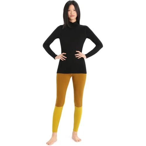 Icebreaker Women's 260 Tech Turtleneck Thermal Top (Maat - L, Kleur - BLACK)