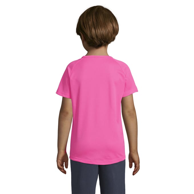 SOLS Kinderen/Kinderen Sportief Raglan T-shirt (Neonroze)