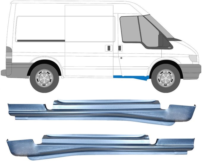 Reparatie dorpel voorste deuren voor Ford Transit 2000-2013 / Links + Rechts