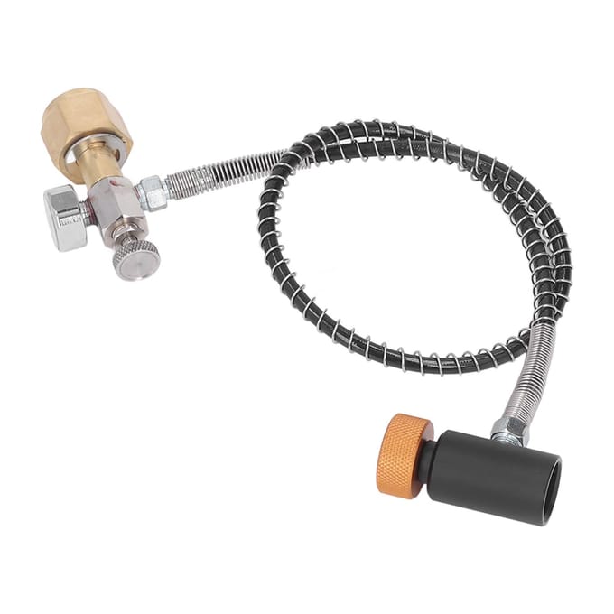 Tuyau à distance Soda Adaptateur de remplissage de bouteille/cylindre de réservoir de CO2 avec tuyau haute pression de 24 pouces pour canette de soda