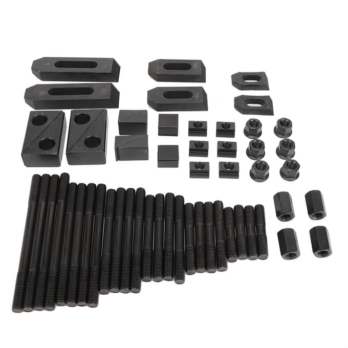 58Stuks T?Sleufklem Kit Geharde Gecombineerde Persplaat voor Draaibank Freesmachine M14