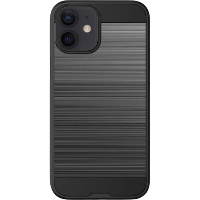 CaseBody iPhone 12 Mini Stevig Dual Layer Beschermhoesje Zwart
