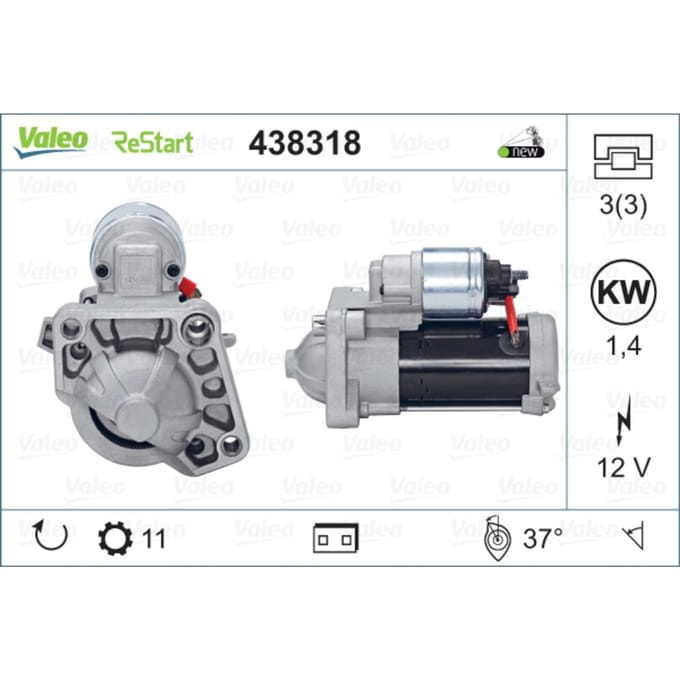 Starter VALEO ORIGINS NEW STOP&START; VALEO 438318