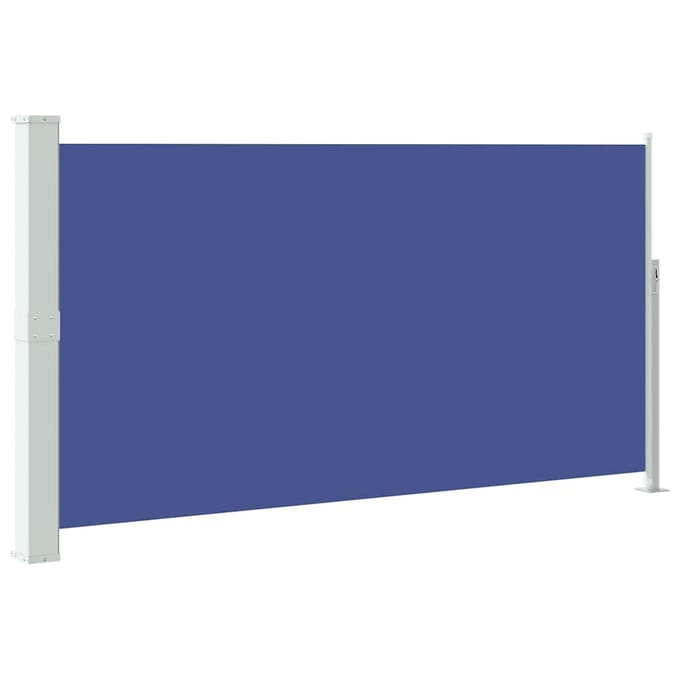 vidaXL - Wind-/zonnescherm - uittrekbaar - 160x300 - cm - blauw