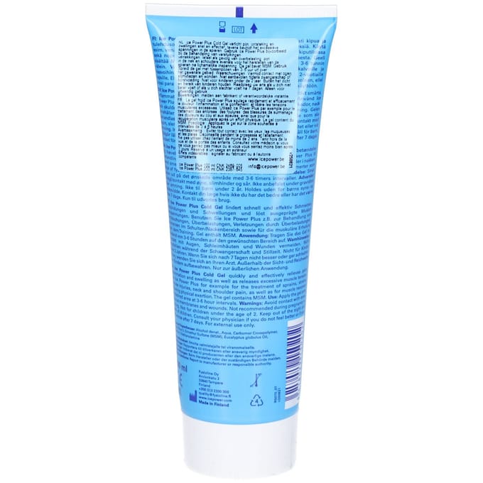 Ice Power Plus Gel Tube 200ml