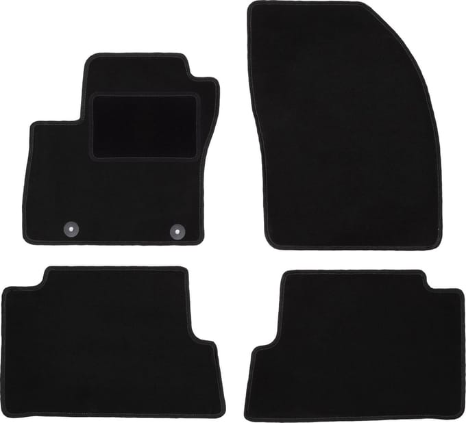Zwarte veloursmatten voor: Ford C-MAX MK1 minivan (2003-2010)
