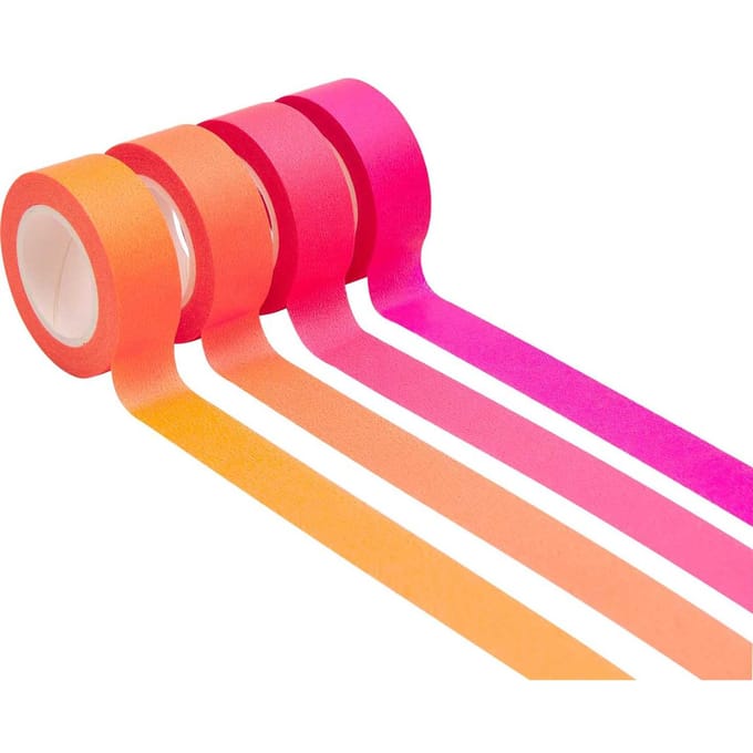 Tape set "Neon", rode tinten