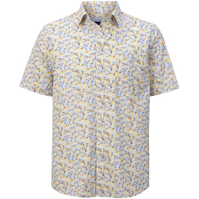 Babista herren Overhemd Met Korte Mouwen - 39/40 - beige - Plus Size