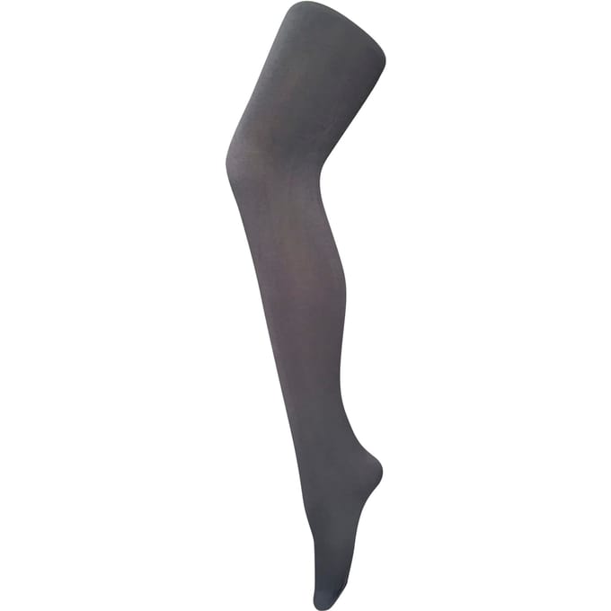 Dames 80 denier ondoorzichtige effen gekleurde panty's - Houtskool
