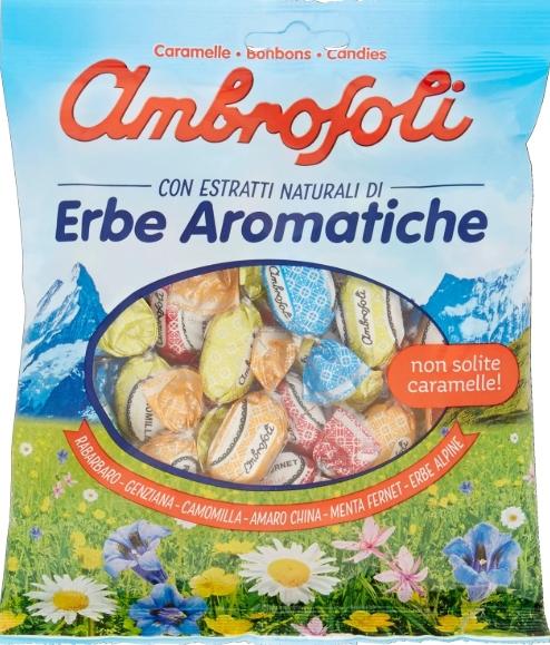 Bonbons mentholés erbe aromatiche 150g - ambrosoli
