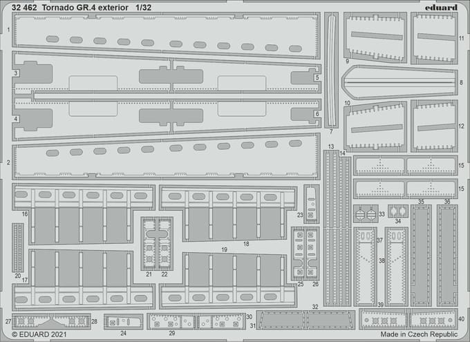 Eduard Modelbouwdecoratie - 32462 Tornado GR.4 exterior for Photo-etch