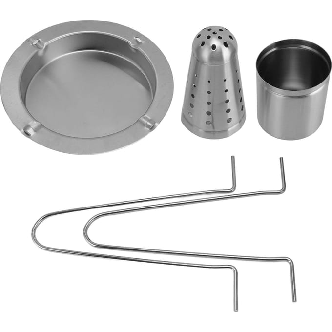 Verticale Kippenbrader RVS Afneembaar Kippenbraadrek Kalkoenbrader Houder voor L(for 6.5-9kg) gray