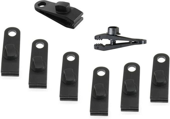 Zeilklemmen - 8x - kunststof - zeilclips voor afdekzeilen