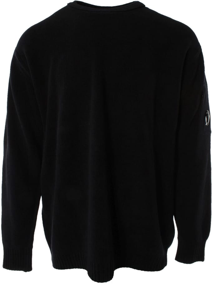 Goggle Jumper Crew Neck Knitwear - Blue Sweaters