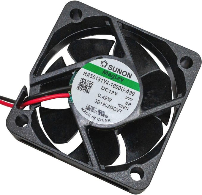 12V DC Ventilator 50x50x15mm met 13,1m³/h en 3200U/min