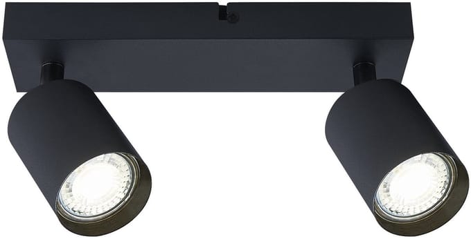 Opbouw Bar Spot Armatuur Zwart Siena - 2x GU10 (max 10 watt per spot) - IP20