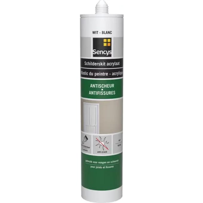 Sencys Schilderskit Anti-scheur Wit 310ml