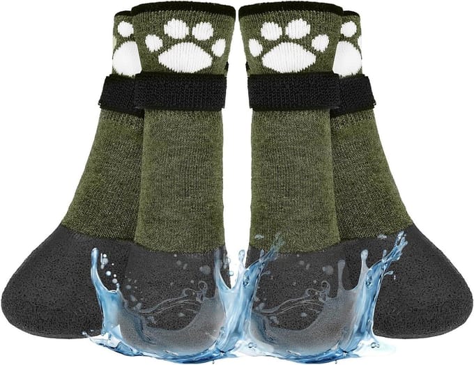Hondensokken - Pootbeschermers - Veilig Lopen - Antislip Rubber - Maat Small - Groen